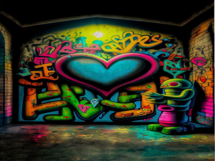 Graffiti Love Texture