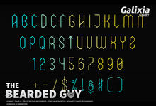 Pack Galixia Neon Alphabet - The Bearded Guy