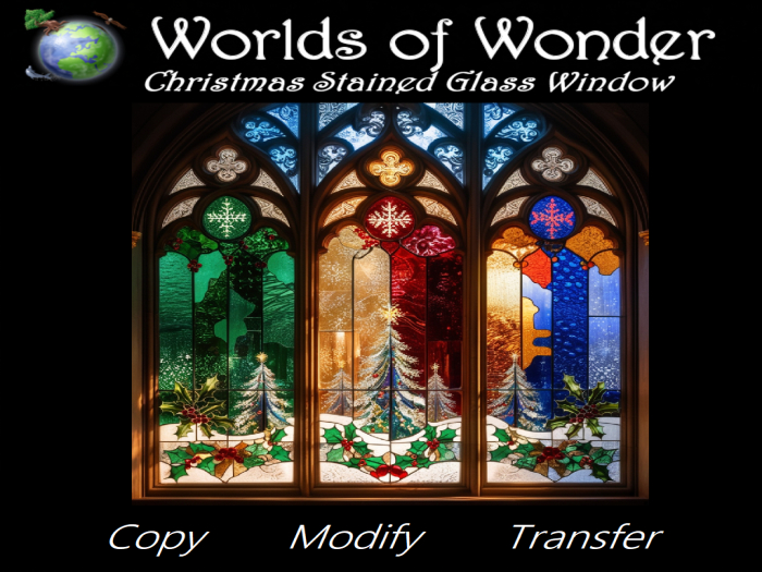 WoW Christmas Stained Glass Window  Texture
