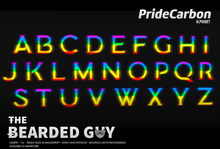 Pack Pride Carbono Alphabet - The Bearded Guy