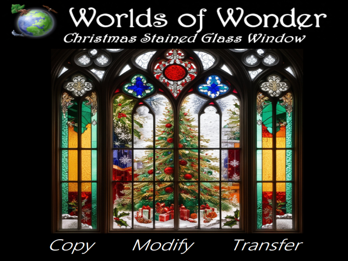 WoW Christmas Stained Glass Window Texture