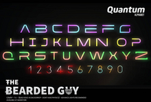 Pack Quantum Neon Alphabet - The Bearded Guy