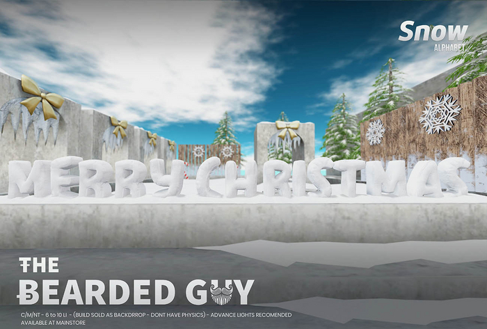 Pack Snow Alphabet - The Bearded Guy