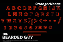 Pack Neon Alphabet - Stranger Letters - The Bearded Guy