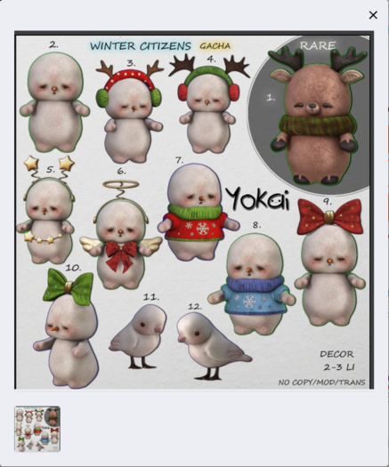 10.YOKAI - Winter Citizens - Christmassy Snowman [green]