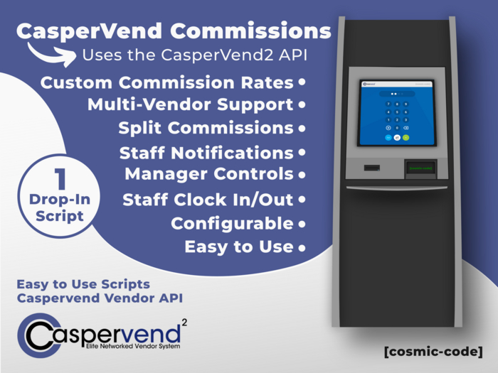 CasperVend Commission System