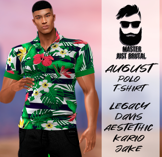 MJB Polo Shirt -  tropical