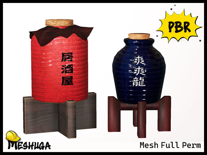Meshuga PBR Japanese Wine FULL PERM MESH 