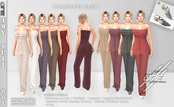 * ONE-Amy Suit 001 HUD ( FATPACK ) BOX