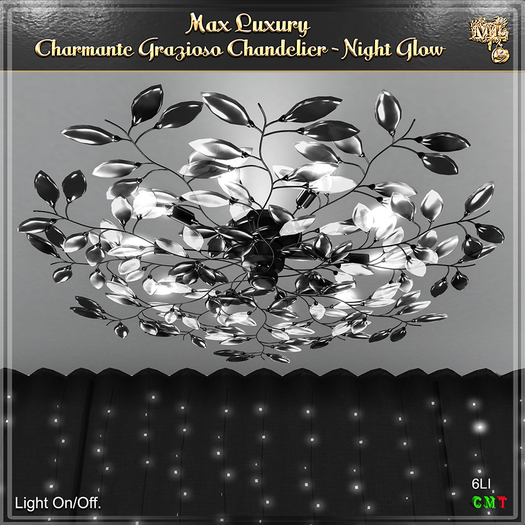 Max Luxury - Charmante Grazioso Chandelier - Night Glow