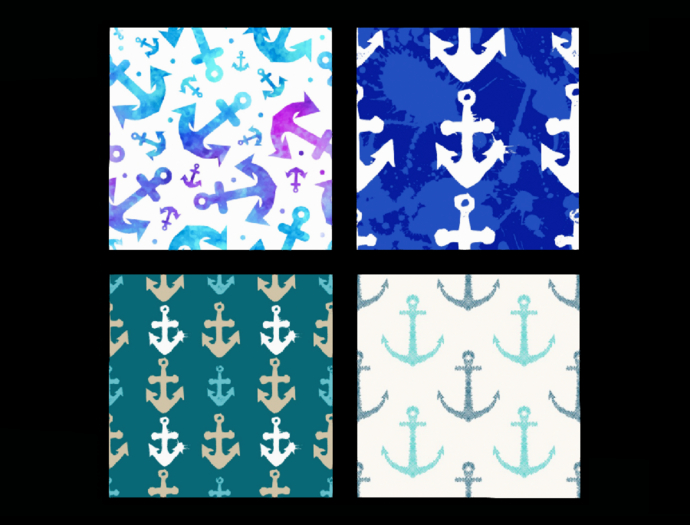 *6KW* FULL PERM Textures (Seamless Anchor Pattern)