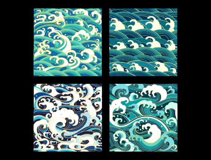 *6KW* FULL PERM Textures (Seamless Ocean Pattern)