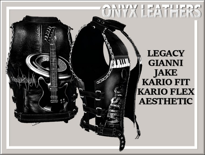 Black Music Vest v3 - Mens Version