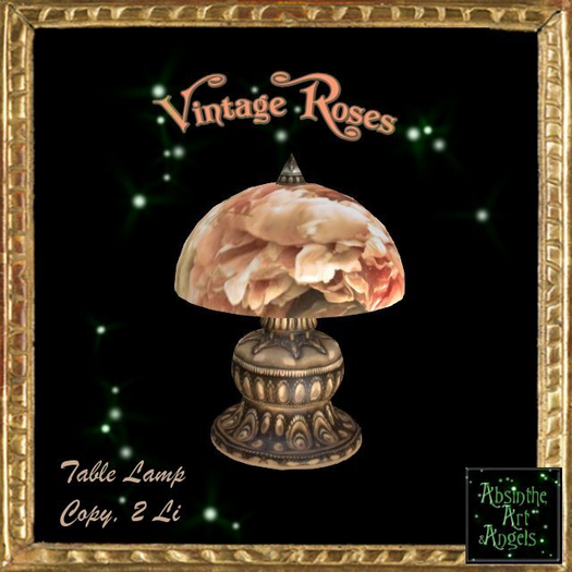 Vintage Roses Lamp