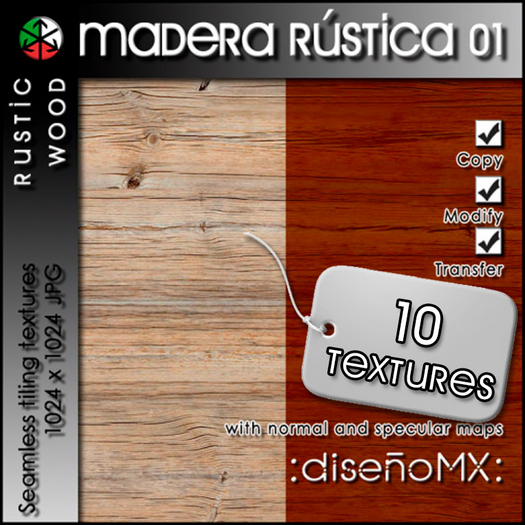 Madera Rústica 01 :dMX: (Rustic Wood)