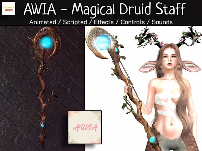 AWIA - Magical Druid Staff