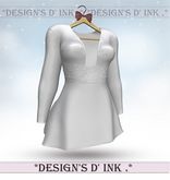 Berry Dress White Silk