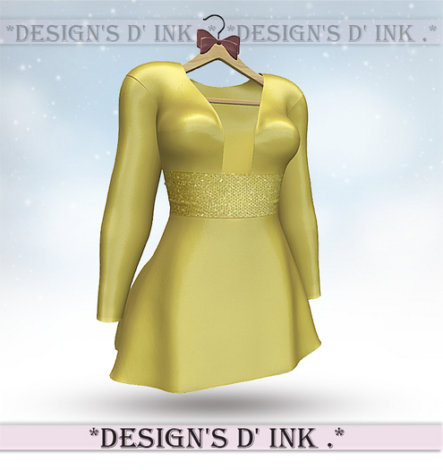 Berry Dress Yellow Silk