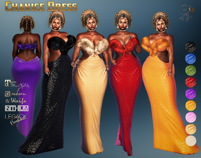 [NTC] Chanice Dress Bombshell Fatpack [Hud ADD]