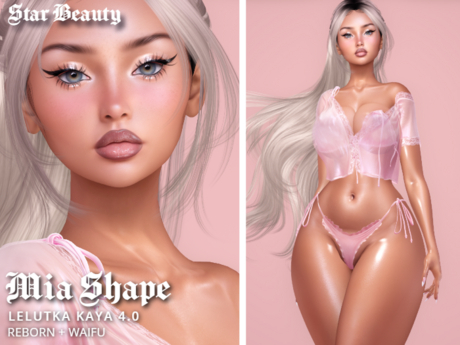 Second Life Marketplace - [Star Beauty] Mia Shape Lelutka Evo X Kaya 4.