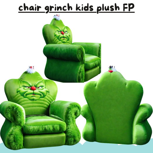 (AL) chair grinch kids plush FP