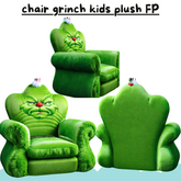 (AL) chair grinch kids plush FP