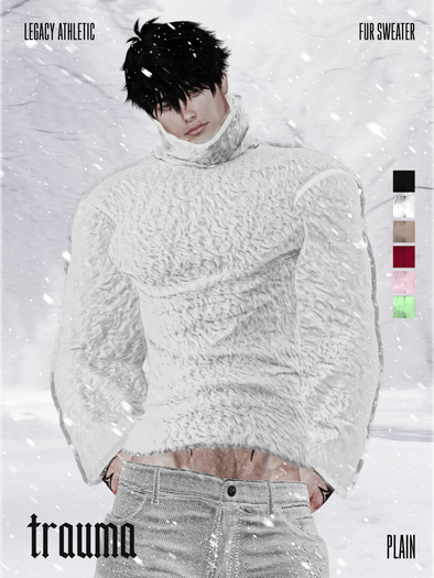 [TRAUMA] - Fur Sweater (Plain) [Legacy M]