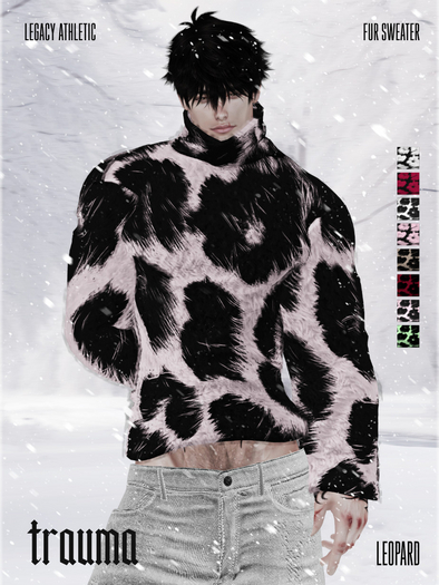 [TRAUMA] - Fur Sweater (Leopard) [Legacy M]