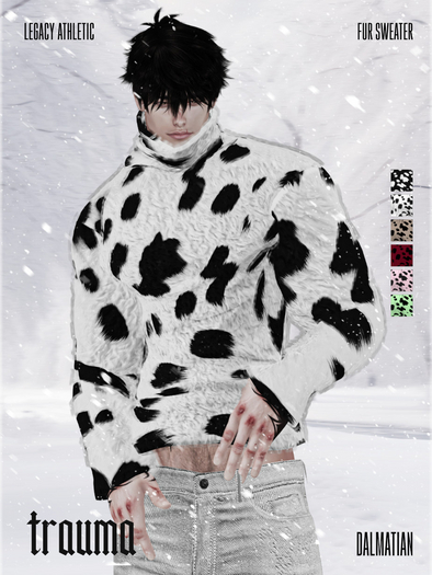 [TRAUMA] - Fur Sweater (Dalmatian) [Legacy M]
