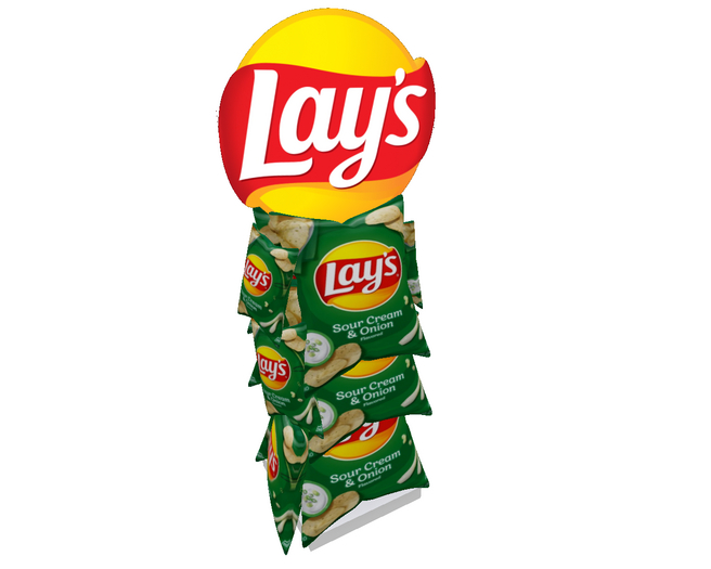 Sour Cream and Onion Display ~ Gives Bag of Chips