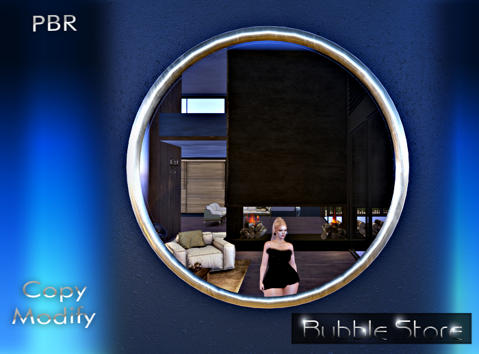 Bubble - ROUND GOLD MIRROR  (PBR)