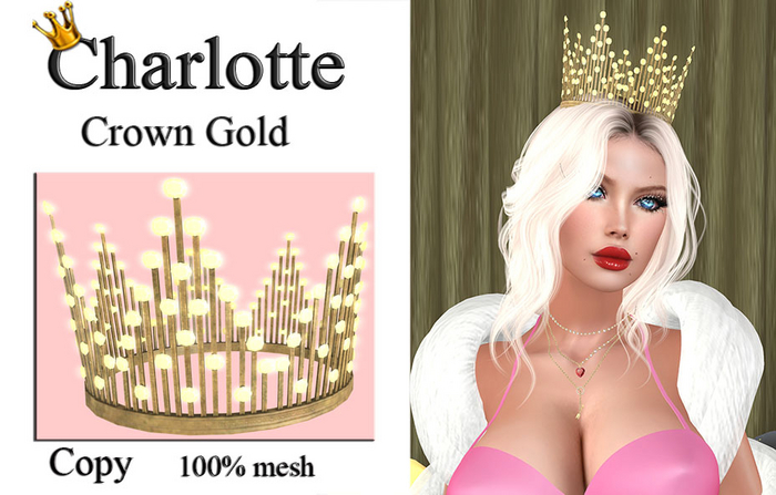 Charlotte Diamond Crown Gold