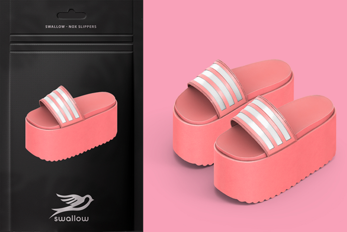 ^^Swallow^^ Nox Slippers - COTTON CANDY
