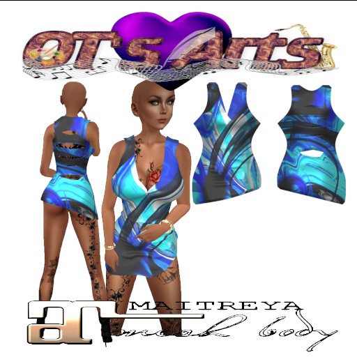 OT's Dark Blue Swirl Dress