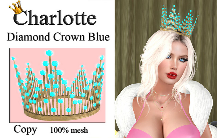 Charlotte Diamond Crown Blue