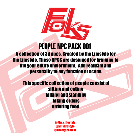 FOLKS - PEOPLE NPC PACK 001