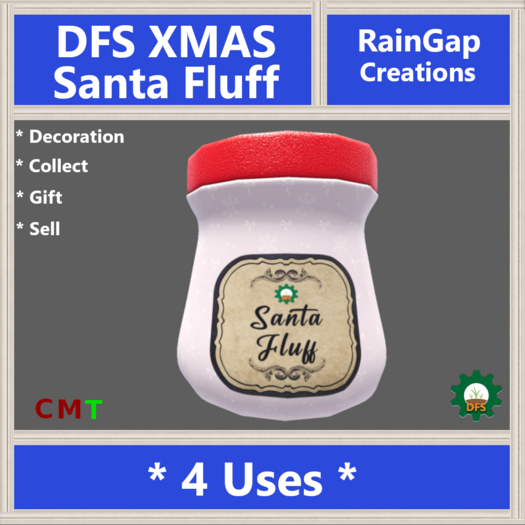 DFS Xmas Santa Fluff ACTUAL ITEM