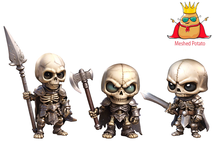 Meshed Potato - Chibi Skeletons Full Perm