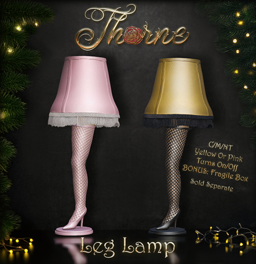 {Thorne} Leg Lamp - Yellow