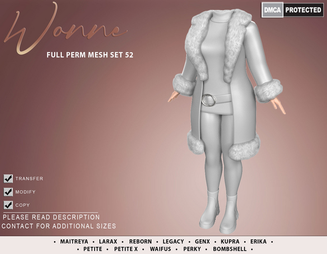 WONNE (52) Full Perm Mesh 