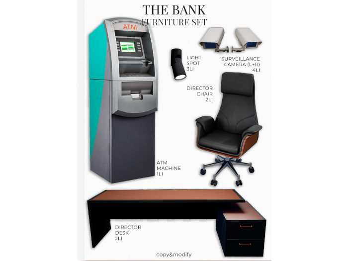 MINIMAL - The Bank - Furniture Set