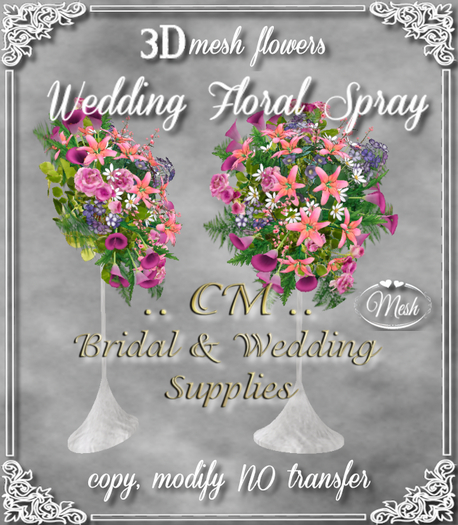 CM..Lily Wedding Floral Spray