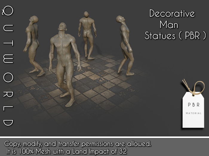 .::QUTWORLD Decorative Man Statues_PBR::.FP