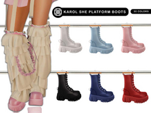 Addams - Karol She Platform Boots #FATPACK