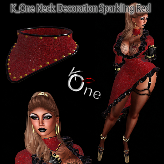 K_One's  Neck Decoration SPARKLING RED