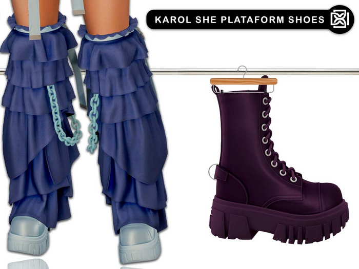 Addams - Karol She Platform Boots #12