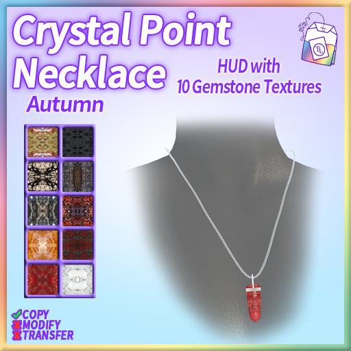 ~TL~ Crystal Point Necklace Autumn Set