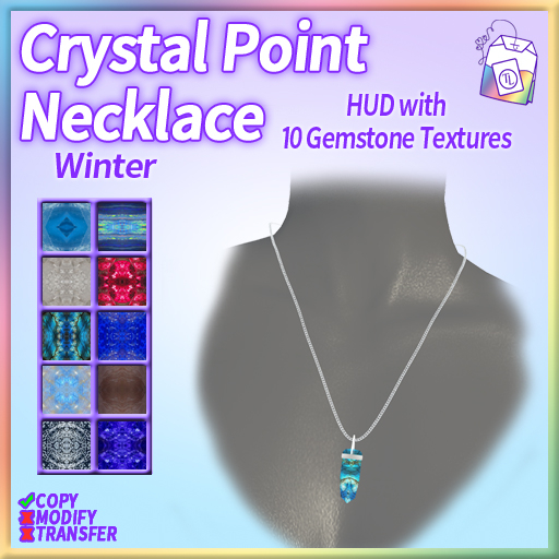 ~TL~ Crystal Point Necklace Winter Set
