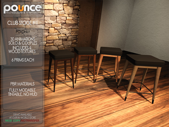 POUNCE - Club Stool 11 - PG