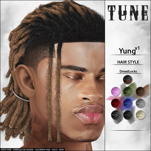 TUNE - "Yung v1" DreadLocks. [PACK]